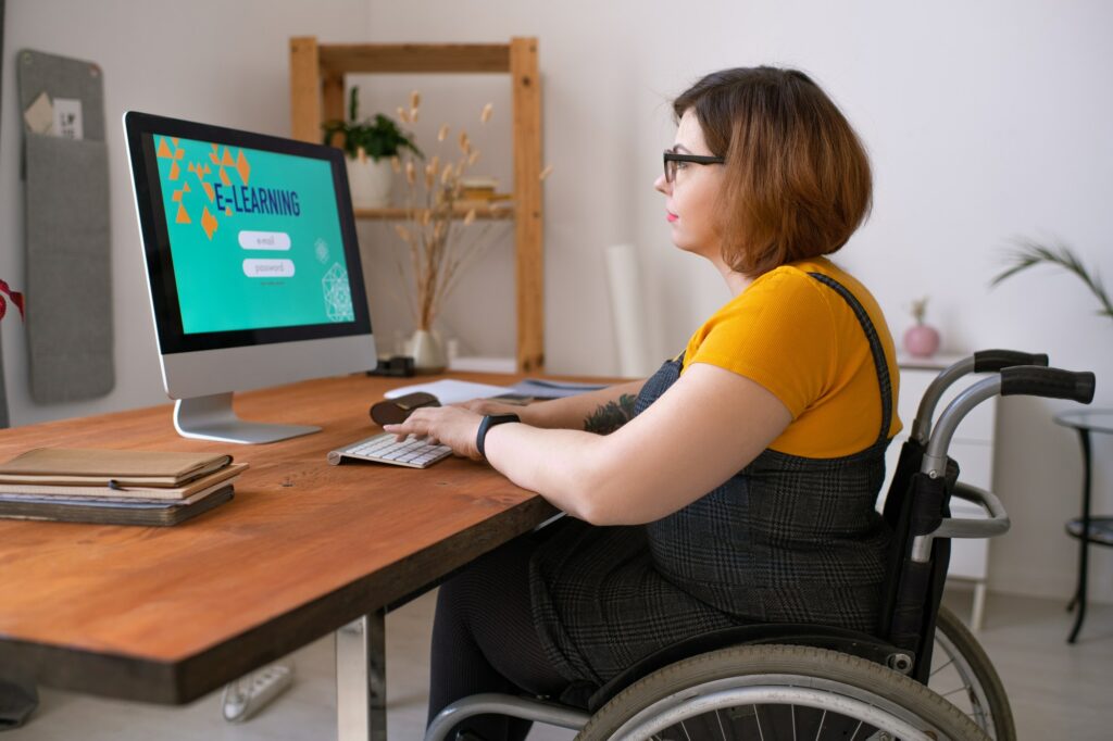 E-learning for disabled people